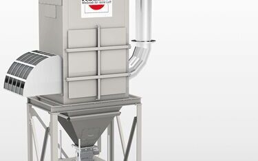 VARIO dust collectors in various sizes are used for the extraction of dry bulk material dusts.