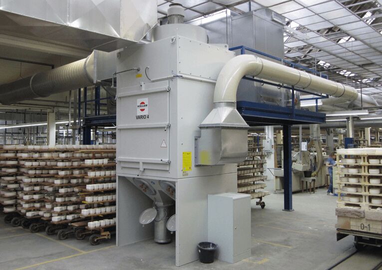 Heating cost savings achieved with clean air - VARIO eco series allows air recirculation back into the the workplace with the use of appropriate filter material.