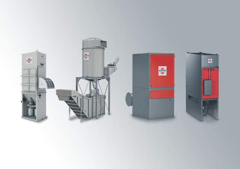 Keller Lufttechnik offers multiple products within four separation technologies